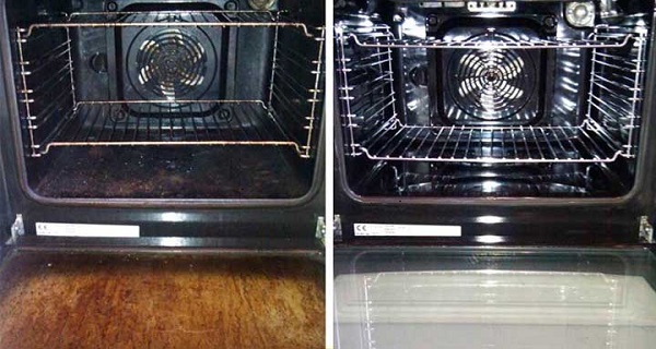 how to clean a very dirty oven without chemicals